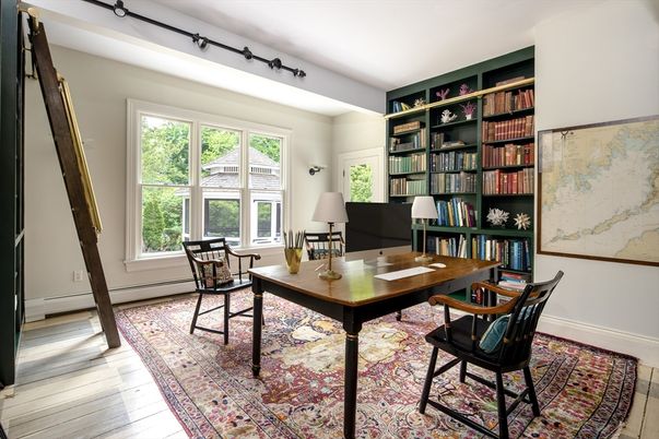 Home Office, Interior, Wood Texture Flooring