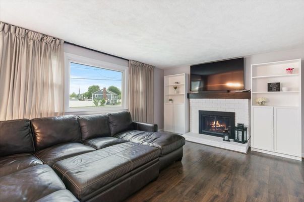 Fireplace, Interior, Living room, Wood Texture Flooring