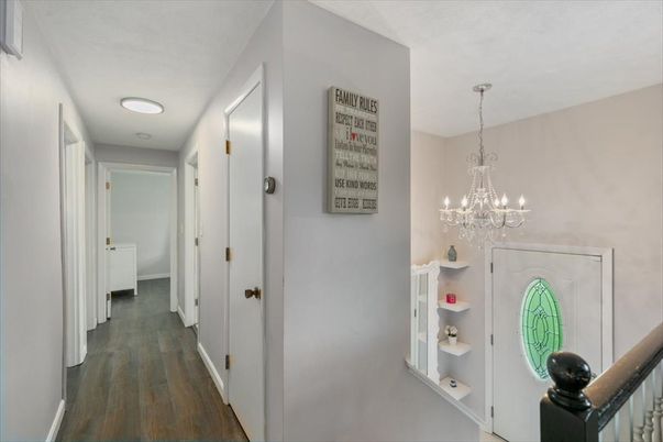 Chandelier, Interior, Recessed Lighting, Wood Texture Flooring