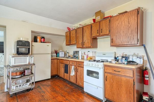 Interior, Kitchen, Wood Texture Flooring