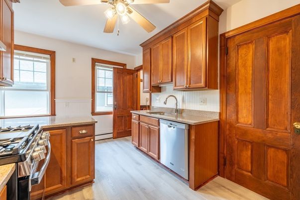 Interior, Kitchen, Wood Texture Flooring