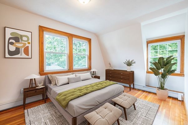 Bedroom, Interior, Wood Texture Flooring
