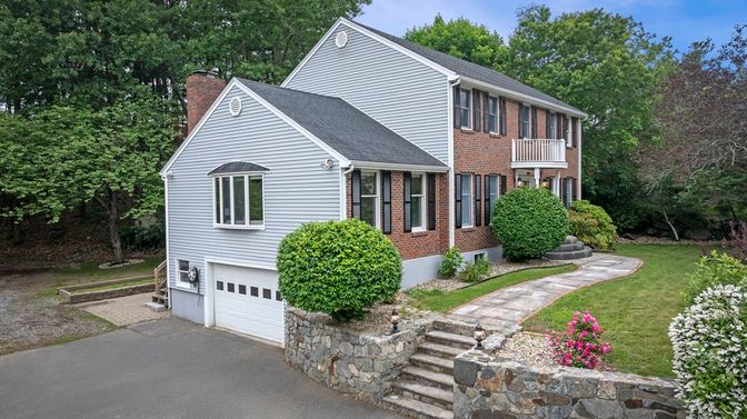 Attached, Exterior, Facade, Brick Facade, Farmhouse