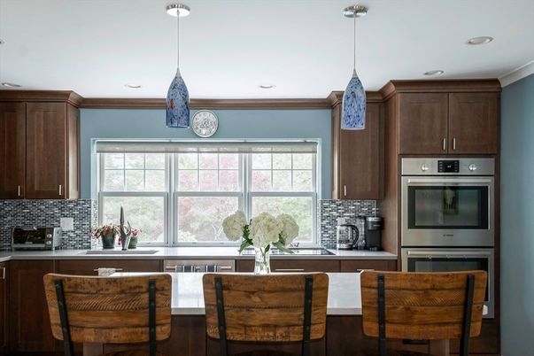 Interior, Kitchen, Pendant Lights, Recessed Lighting, Stainless Steel Appliances