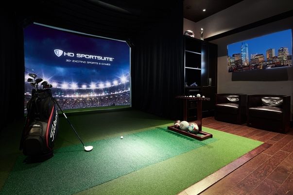 Interior, Projection Screen, Recessed Lighting
