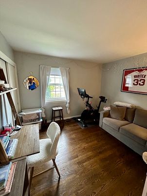 Fitness Equipment, Home Office, Interior, Wood Texture Flooring