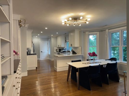 Fireplace, Interior, Living room, Pendant Lights, Wood Texture Flooring