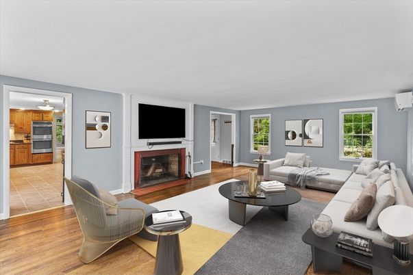 Fireplace, Interior, Living room, Wood Texture Flooring