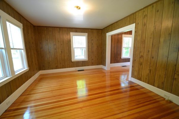 Empty room, Interior, Wood Texture Flooring, Wooden Walls