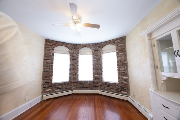 Empty room, Interior, Stone Walls, Wood Texture Flooring
