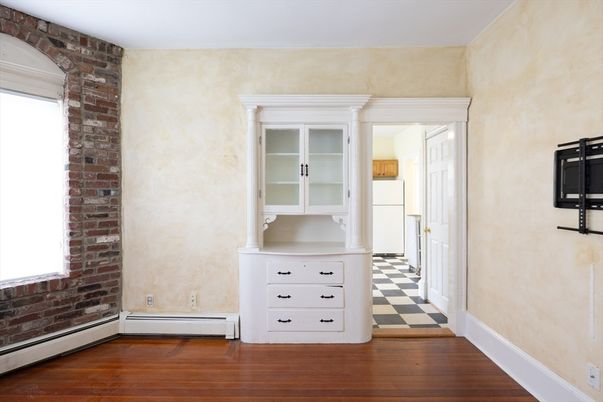 Interior, Stone Walls, Wood Texture Flooring