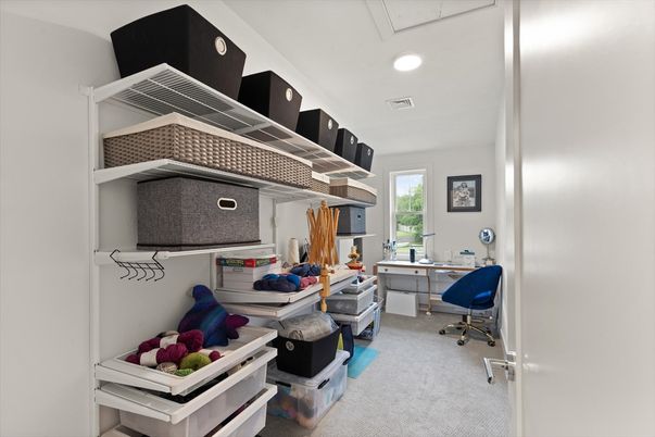 Home Office, Interior, Recessed Lighting
