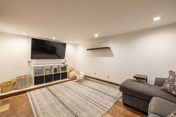 Interior, Living room, Recessed Lighting
