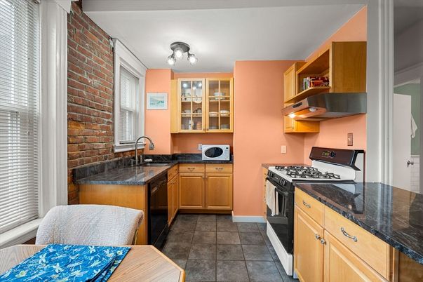 Interior, Kitchen, Stone Walls
