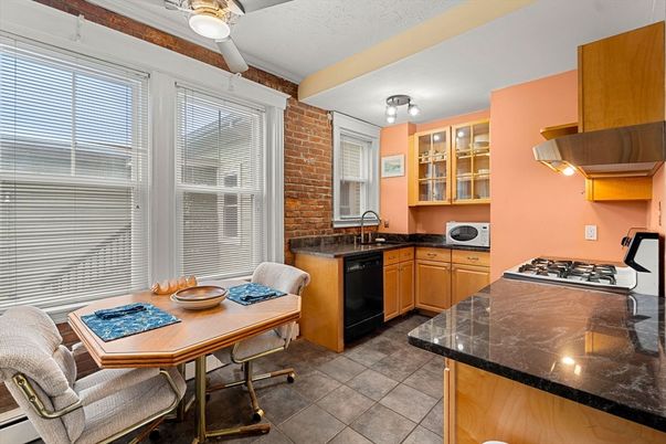 Dining room, Interior, Kitchen, Stone Walls