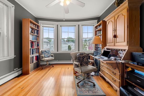 Home Office, Interior, Wood Texture Flooring