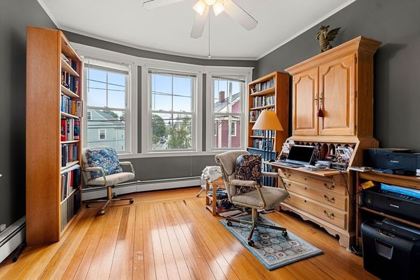 Home Office, Interior, Wood Texture Flooring