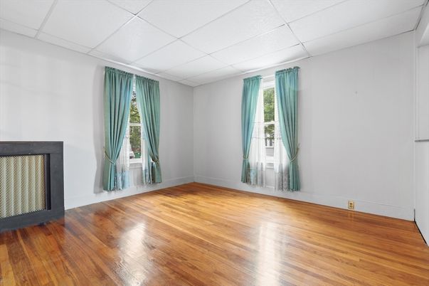 Empty room, Fireplace, Interior, Wood Texture Flooring