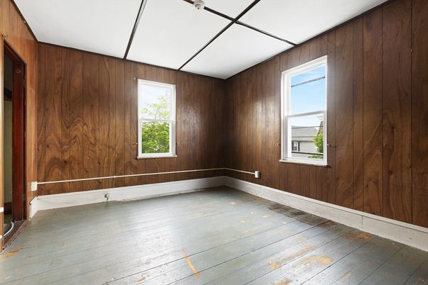 Empty room, Interior, Wood Texture Flooring, Wooden Walls