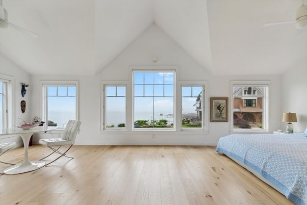 Bedroom, Home Office, Interior, Water, Wood Texture Flooring