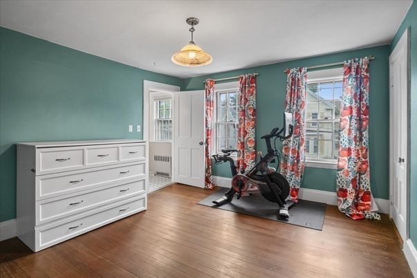 Fitness Equipment, Interior, Wood Texture Flooring