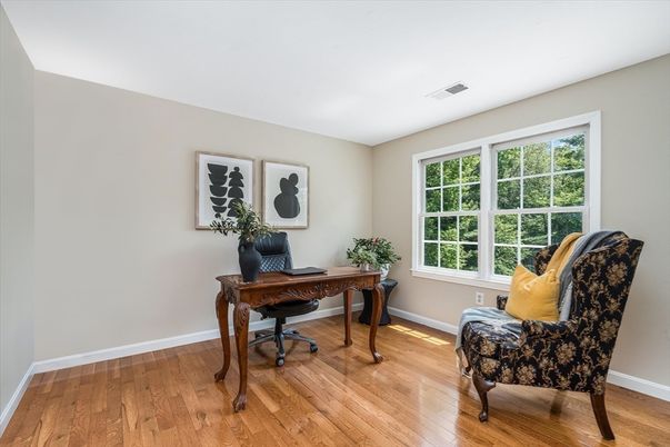 Home Office, Interior, Wood Texture Flooring