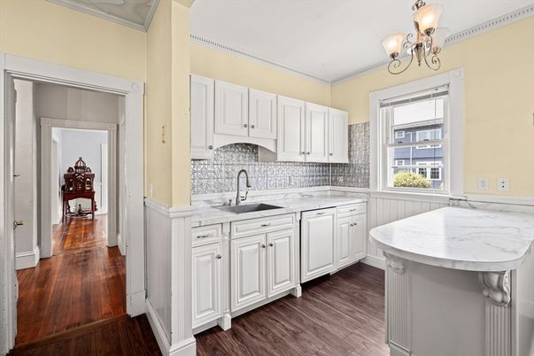 Interior, Kitchen, Wood Texture Flooring