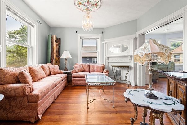 Chandelier, Interior, Living room, Wood Texture Flooring