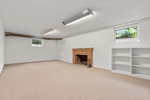 Empty room, Fireplace, Interior