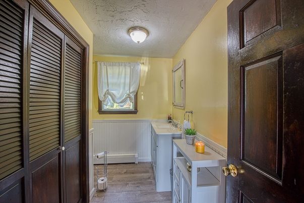 Bathroom, Interior, Wood Texture Flooring