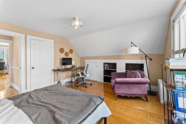 Bedroom, Home Office, Interior, Wood Texture Flooring