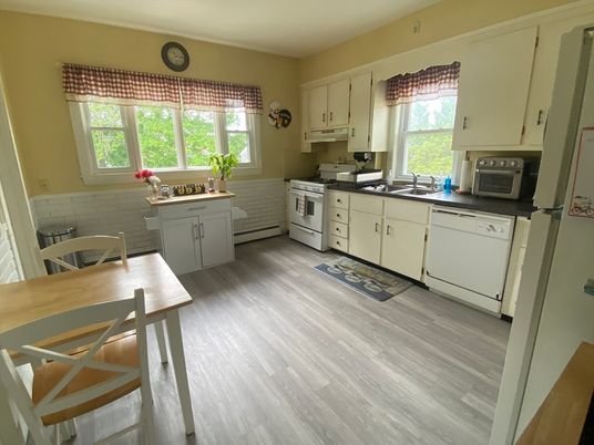 Interior, Kitchen, Wood Texture Flooring