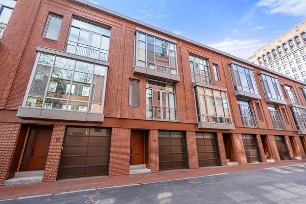 Attached, Exterior, Facade, Brick Facade, Rowhouse