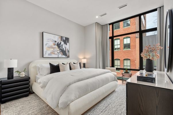 Bedroom, Interior, Recessed Lighting