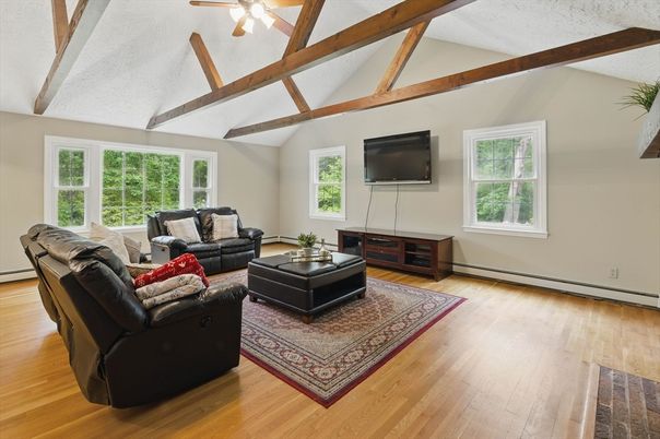 Interior, Living room, Wooden Beams, Wood Texture Flooring