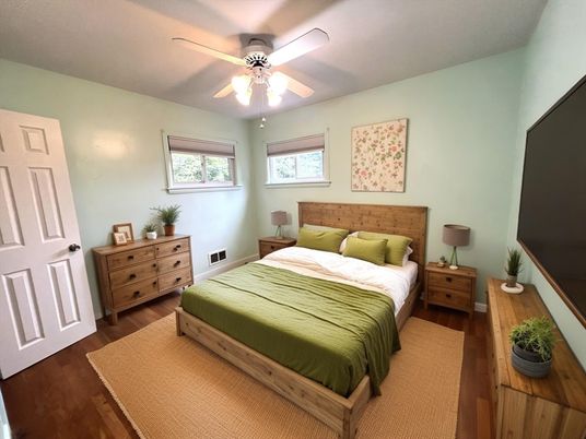 Bedroom, Interior, Wood Texture Flooring