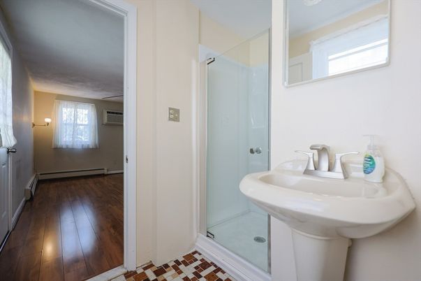 Bathroom, Interior, Wood Texture Flooring