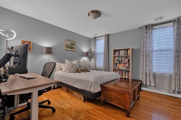 Bedroom, Home Office, Interior, Wood Texture Flooring