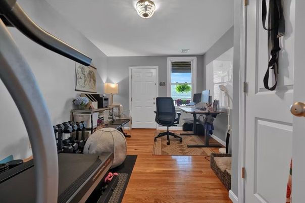 Home Office, Interior, Wood Texture Flooring