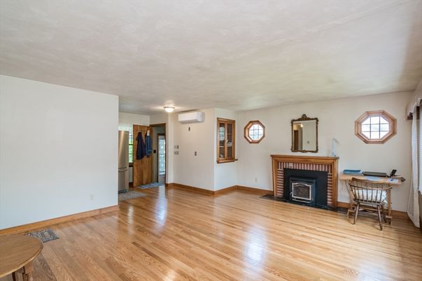 Fireplace, Interior, Wood Texture Flooring