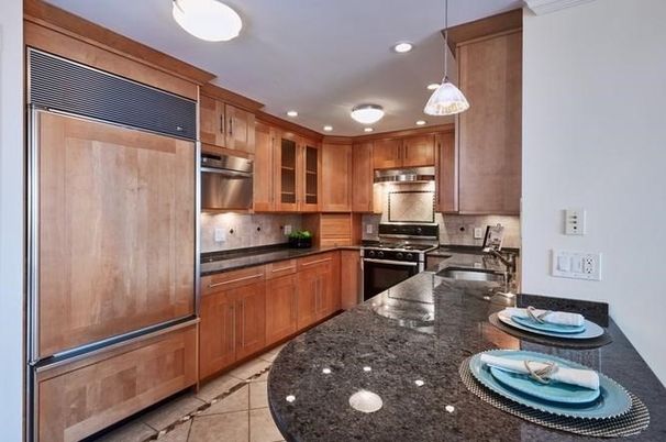 Interior, Kitchen, Pendant Lights, Recessed Lighting, Stainless Steel Appliances