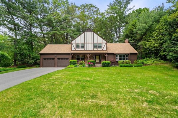 Attached, Backyard, Exterior, Facade, Tudor Revival