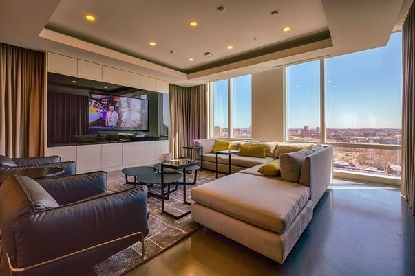 Interior, Living room, Recessed Lighting