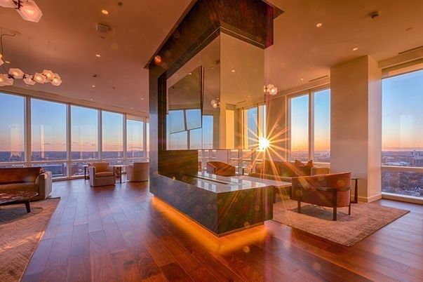 Interior, Pendant Lights, Recessed Lighting, Wood Texture Flooring