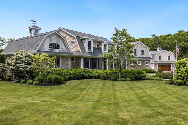 Attached, Backyard, Exterior, Facade, Brick Facade, French Provincial
