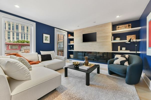 Fireplace, Interior, Living room, Recessed Lighting
