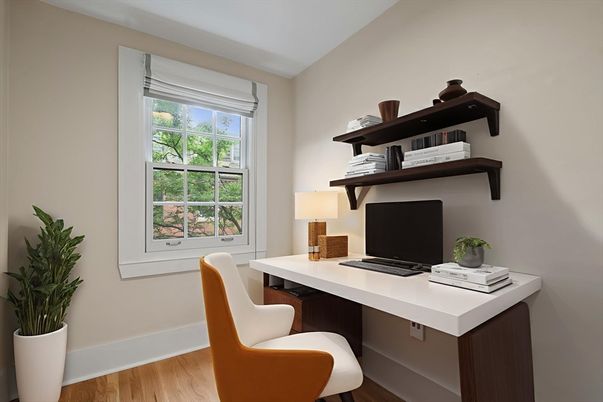 Home Office, Interior, Wood Texture Flooring