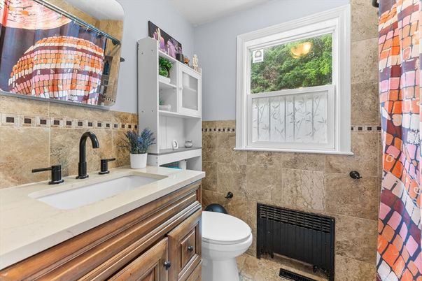 Bathroom, Fireplace, Interior