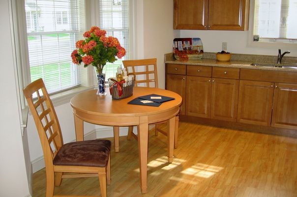 Dining room, Interior, Wood Texture Flooring
