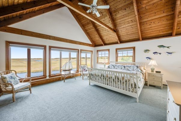 Bedroom, Interior, Water, Wooden Beams, Wooden Ceilings